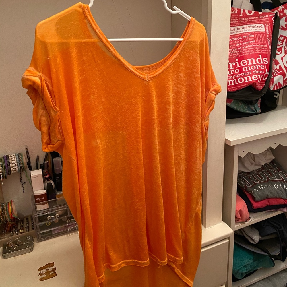 Yellow/Orange Free People Shirt